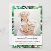 住所の変更水彩緑の離れ写真 案内状 (正面)