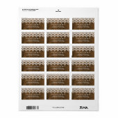 住所の変更素朴木地 ラベル (フルシート)