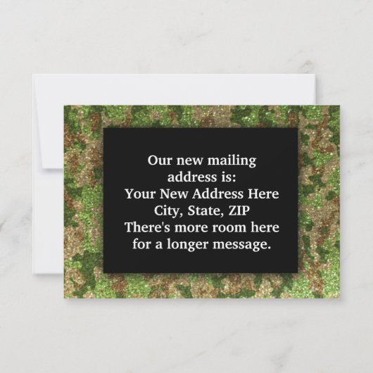 住所の変更軍隊賛美の住宅温暖化 案内状 (裏面)