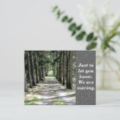 住所の変更 – はがき 案内ポストカード (スタンド正面)