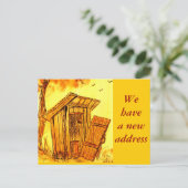 住所の変更 – はがき 案内ポストカード (スタンド正面)