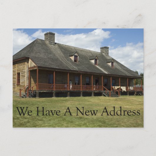 住所の変更 – ウィルダネス砦 案内ポストカード (正面)