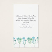 住所の変更 – カーネーション (裏面)