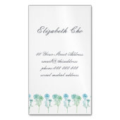 住所の変更-カーネーション マグネット名刺 (正面縦)