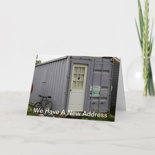 住所の変更:トレーラハウス 案内状 (正面)