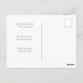 住所の変更 – 「ハート付き玄関」 ポストカード (裏面)