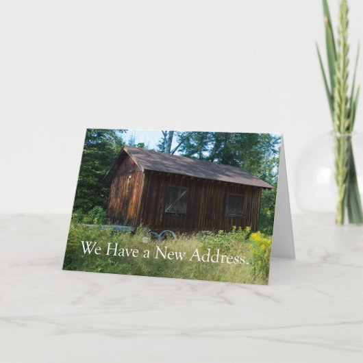 住所の変更:ホーム・イン・ザ・ウッズ 案内状 (正面)