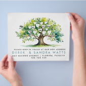 住所の変更，告知ファミリツリーの移動 チラシ (手)