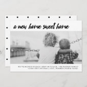 住所の変更 |家族モダンの写真 案内状 (正面/裏面)