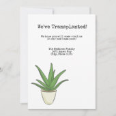 住所の変更 招待状 (正面)