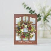 住所の変更 案内ポストカード (スタンド正面)