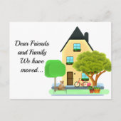 住所の変更 案内ポストカード (正面)