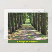 住所の変更 – 通知はがき 案内ポストカード (正面/裏面)