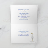 住所の変更,雪のシーン,クリスマスの挨拶 シーズンカード (内部)