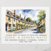 住所の変更，d移動された発表文字 チラシ (正面)