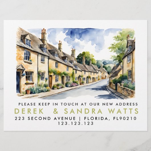 住所の変更,d移動された発表文字 チラシ (正面)