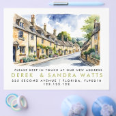 住所の変更,d移動された発表文字 チラシ (シングル)