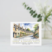 住所の変更,d移動された発表文字 案内ポストカード (スタンド正面)