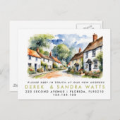 住所の変更,d移動発表村 案内ポストカード (正面/裏面)