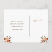 住所の変更 | Terracotta Boho Rainbowフローラ ポストカード (裏面)