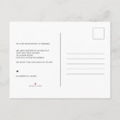 住所の引っ越しました水彩ひまわり 案内ポストカード (裏面)