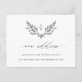 住所の書道の変更 案内ポストカード (正面)