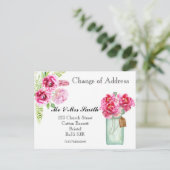 住所の水の色の花の変更 案内ポストカード (スタンド正面)