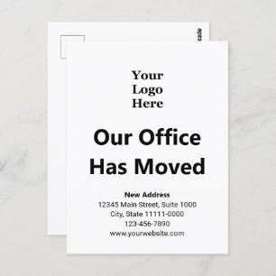 住所の白黒の変更 ポストカード