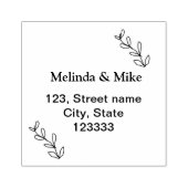 住所の追加City州郵便カスタム会社sim ラバースタンプ (インプリント)