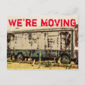 住所はがきのおもしろい変更を移動する 案内ポストカード (正面)