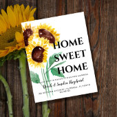 住所はがきのヒマワリ変更 | 引っ越しました 案内ポストカード