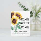 住所はがきのヒマワリ変更 | 引っ越しました 案内ポストカード (スタンド正面)