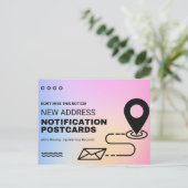 住所はがきの変更 ポストカード (スタンド正面)