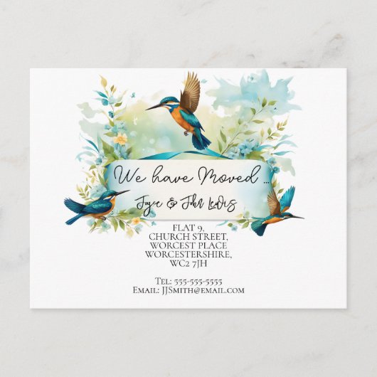 住所はがきの変更 ポストカード (正面)