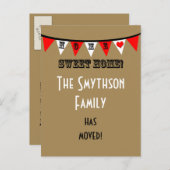 住所はがきの変更 – 文房作成 案内ポストカード (正面/裏面)