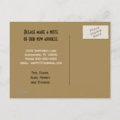 住所はがきの変更 – 文房作成 案内ポストカード (裏面)