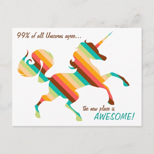 住所はがきの変更 案内ポストカード (正面)