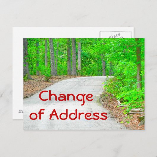 住所はがきの変更 案内ポストカード (正面/裏面)
