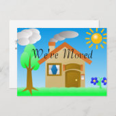 住所はがきの変更 案内ポストカード (正面/裏面)