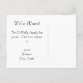 住所はがきの変更 案内ポストカード (裏面)