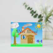 住所はがきの変更 案内ポストカード (スタンド正面)