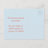 住所はがきの変更 案内ポストカード (裏面)