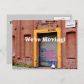 住所はがきの変更 – 移動する! 案内ポストカード (正面/裏面)