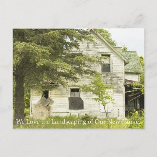 住所はがきの変更：素晴らし造園 案内ポストカード (正面)