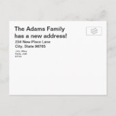 住所はがきの子犬のソファ変更 案内ポストカード (裏面)