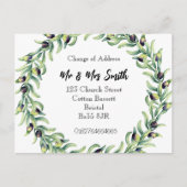 住所はがきの水色リース変更 案内ポストカード (正面)