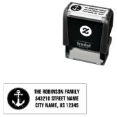 住所または文字ボートいかりの色の選択 セルフインキングスタンプ (インサイチュ)