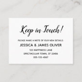 住所をビーチホームフォトカードに変更 名刺 (裏面)