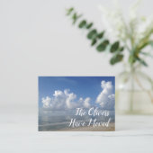 住所をビーチホームフォトカードに変更 名刺 (スタンド正面)