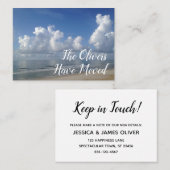 住所をビーチホームフォトカードに変更 名刺 (正面/裏面)